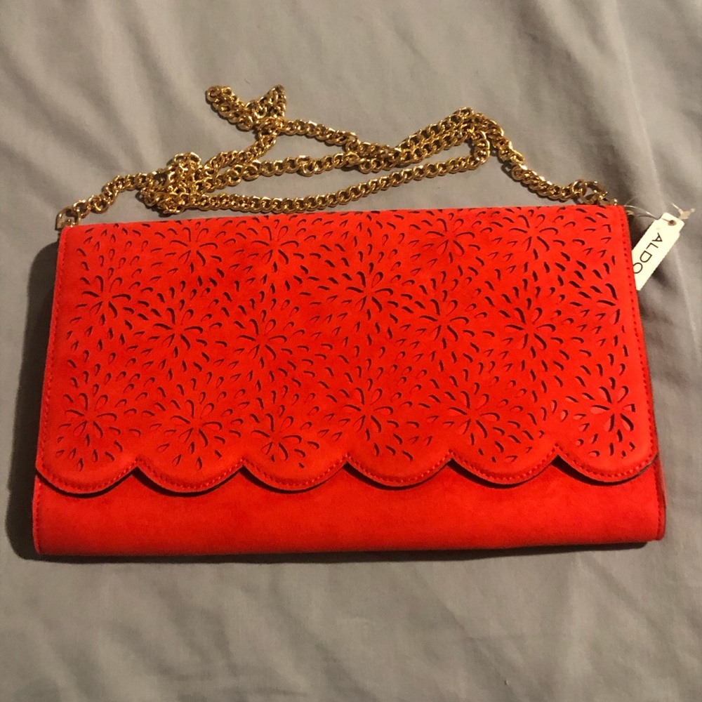 Beautiful! Red Aldo Clutch